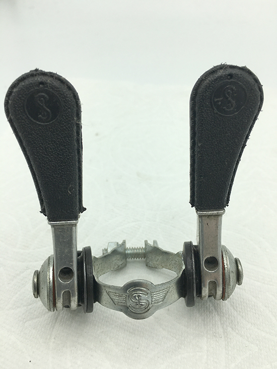 Simplex Shift Lever Levers 2 x 5 Alloy Down Tube Clamp On Road Used 