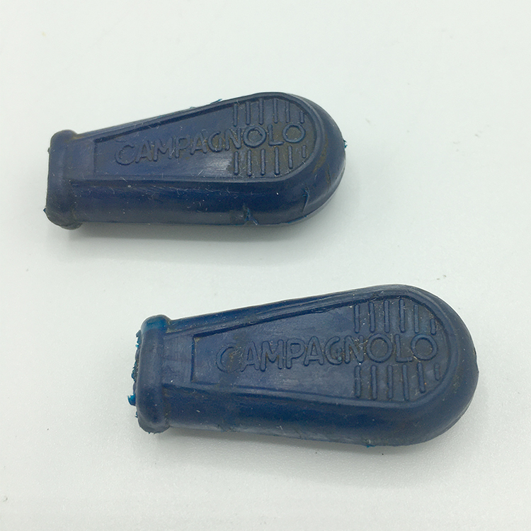 used cond Campagnolo BLUE rubber shift lever cover boot pair in ex Eroica 