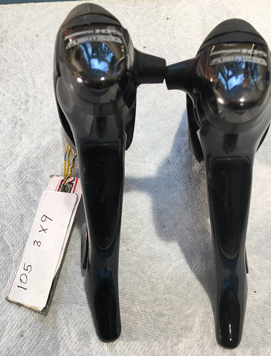 Shimano 105 STI & Downtube shift levers South Salem Cycleworks