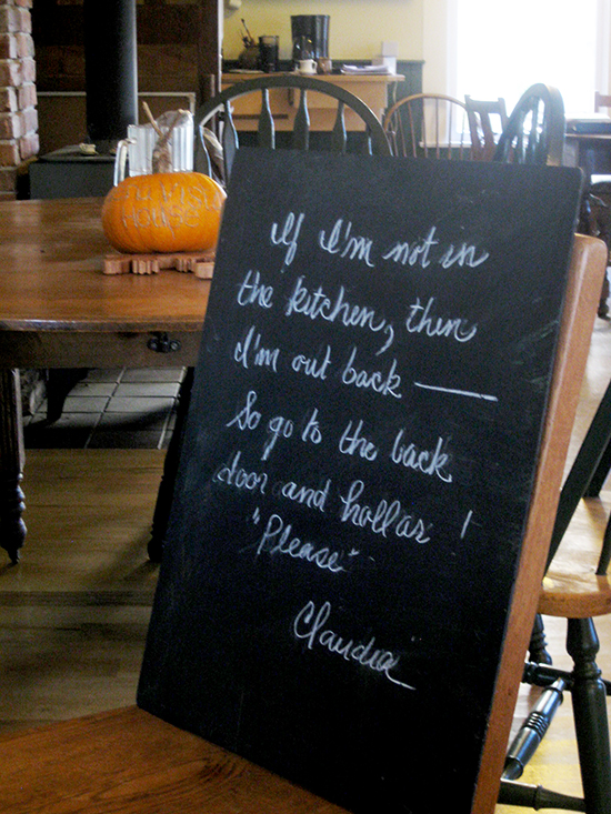 Sign, B & B