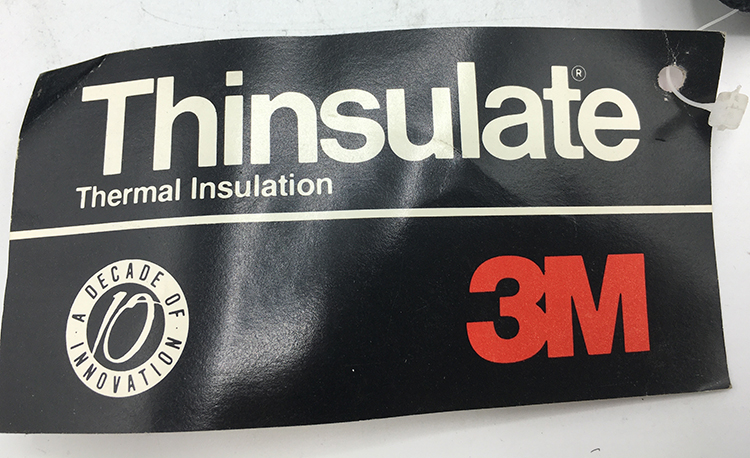 3M Thinsulate tag