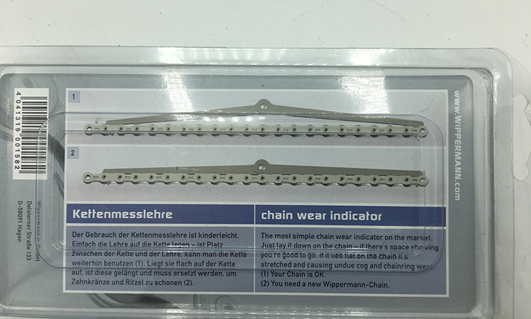 Connex chain wear inidicator