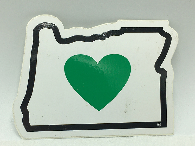 Oregon Heart sticker