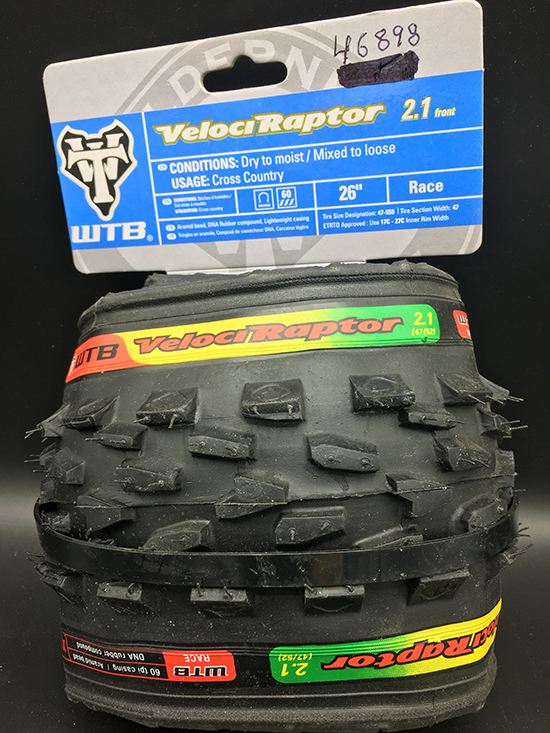 Velociraptor front tire