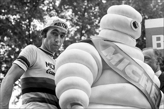 Eddy Merckx with Bib