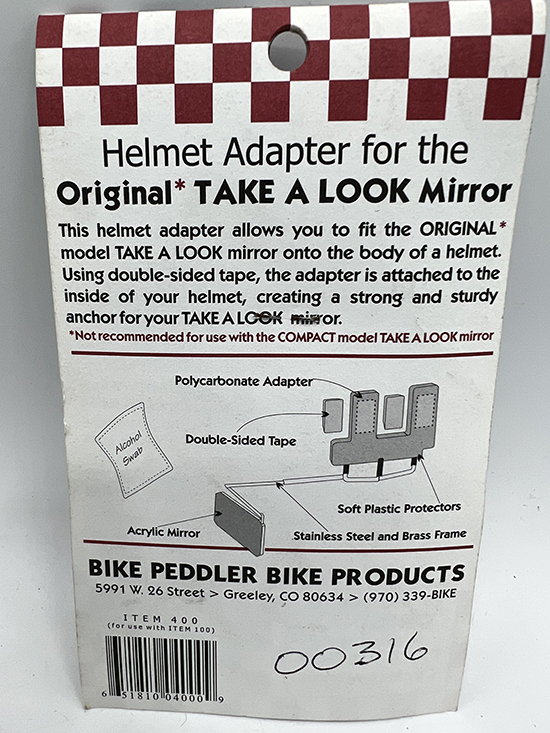 Take aLook helmet adapter