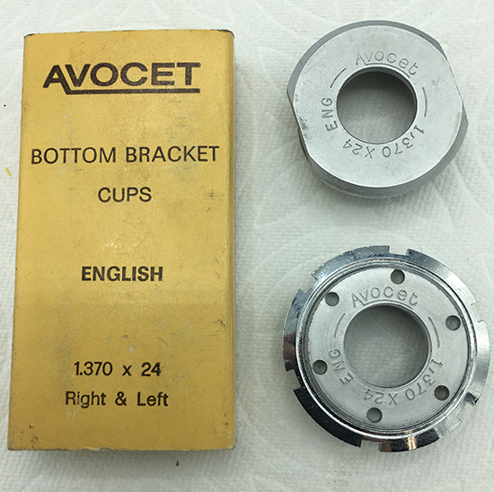 Avicet bottom bracket cups