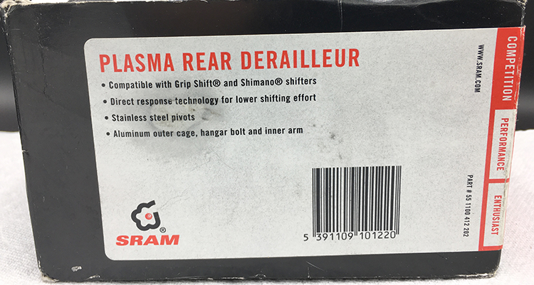 SRAM Plasma rear derailleur