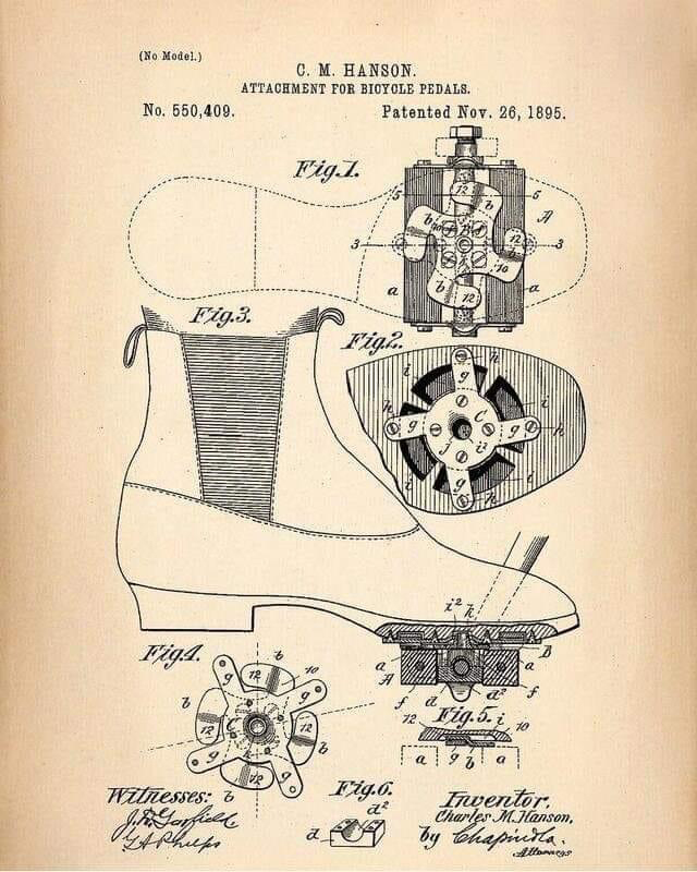 Clipless pedal patent