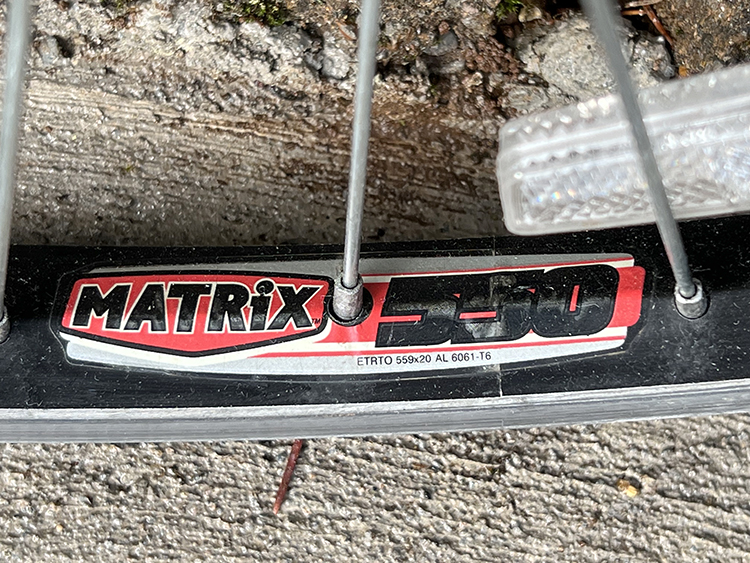 Matrix 550 bicycle rim
