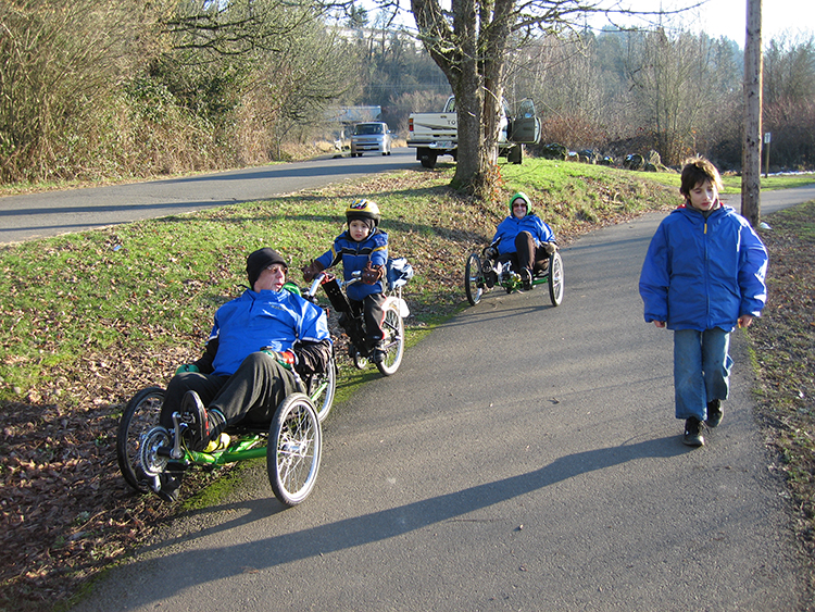 Bike ride in cold weather